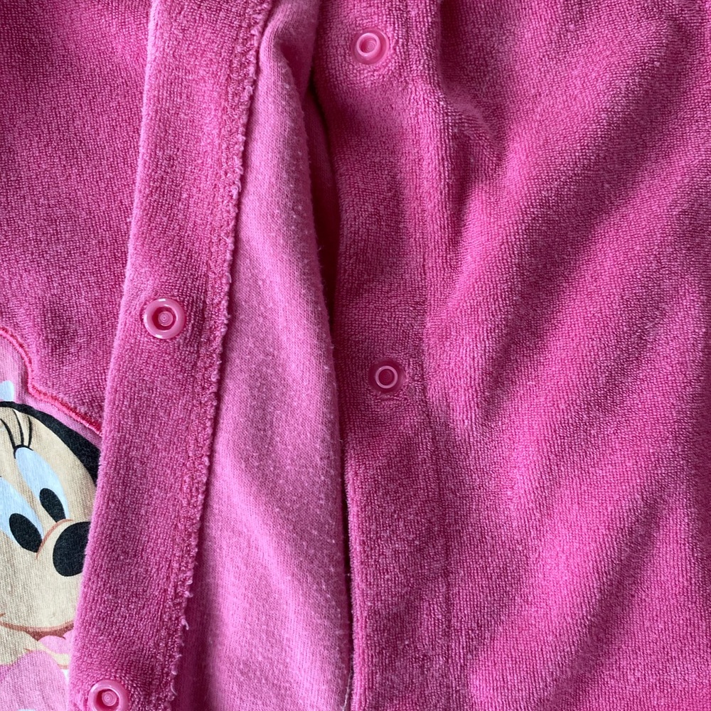 Disney Pink Minnie Mouse girls terry cloth coverup - Picture 11 of 13